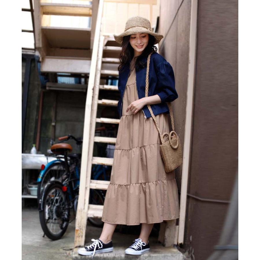 コットンノーカラージャケット ジャケット レディース　ノーカラー ライトアウター 秋 春 通勤 仕事 シンプル ベーシック ジッパー 綿 コットン 【aimoha】 |  | 02