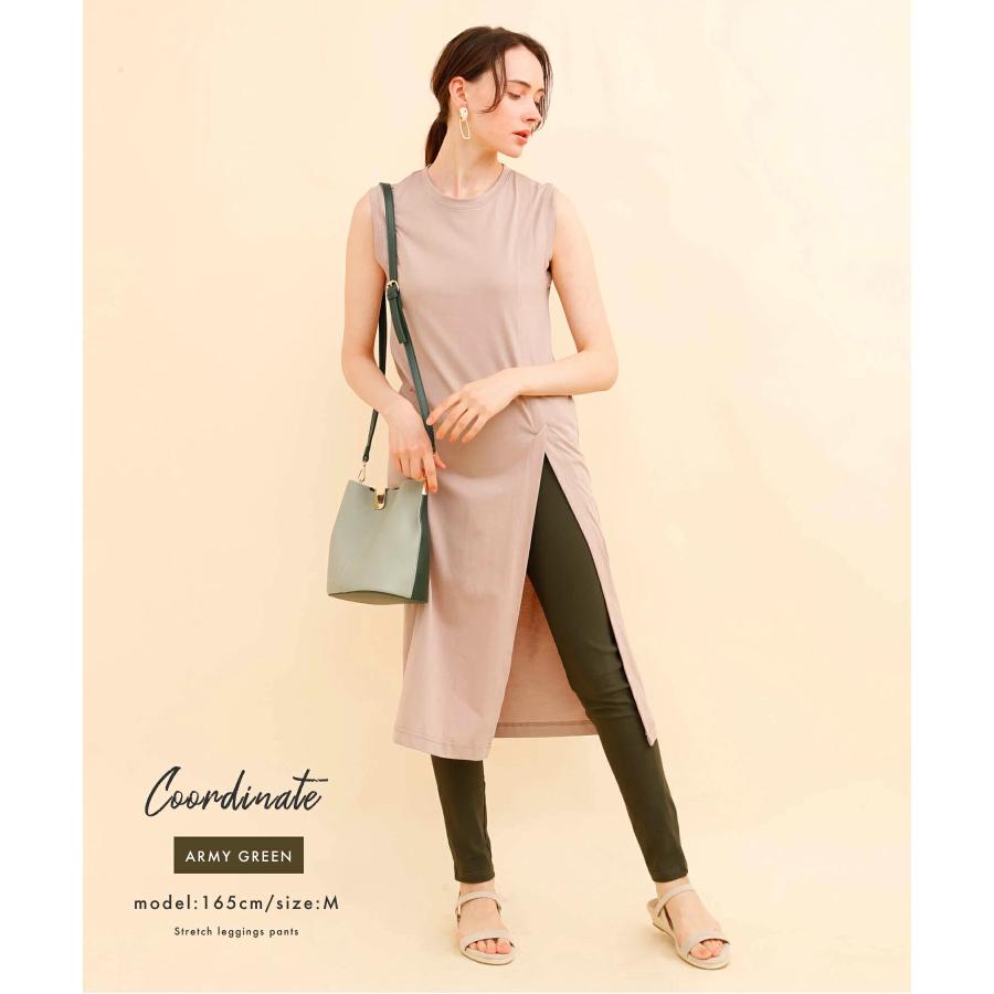 《累計30万枚！売れ筋No.1★リニューアル》レギパン スキニー レディース 春新作 レギンス パンツ ハイウエスト ストレッチ 美脚 無地 ボトムス 大サイズ |  | 07