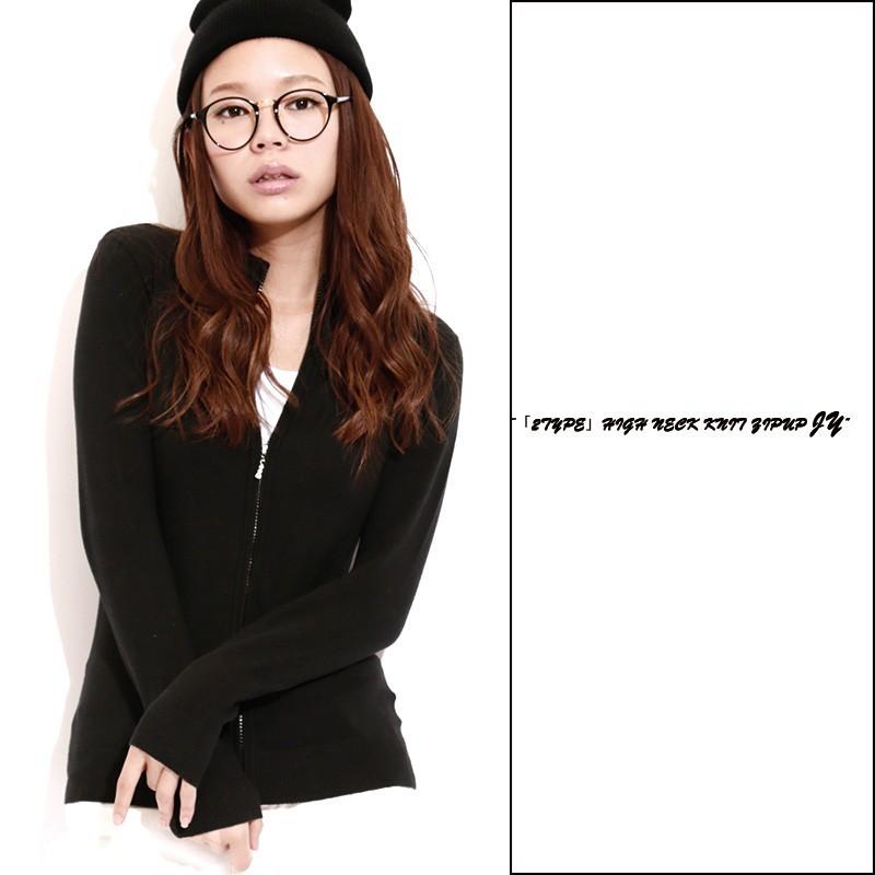 カーディガン ニット ジップアップ ジップアップハイネックカーディガン　ポイント消化 |  | 03