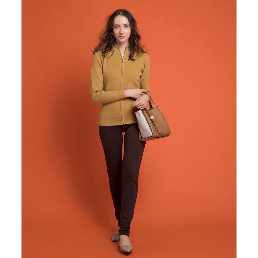 【お得なOUTLET★ITEM】ハイネックニットジップアップジャージ ニット レディース ジップアップ ジャージ アウター ニットアウター ニット カーディガン |  | 13