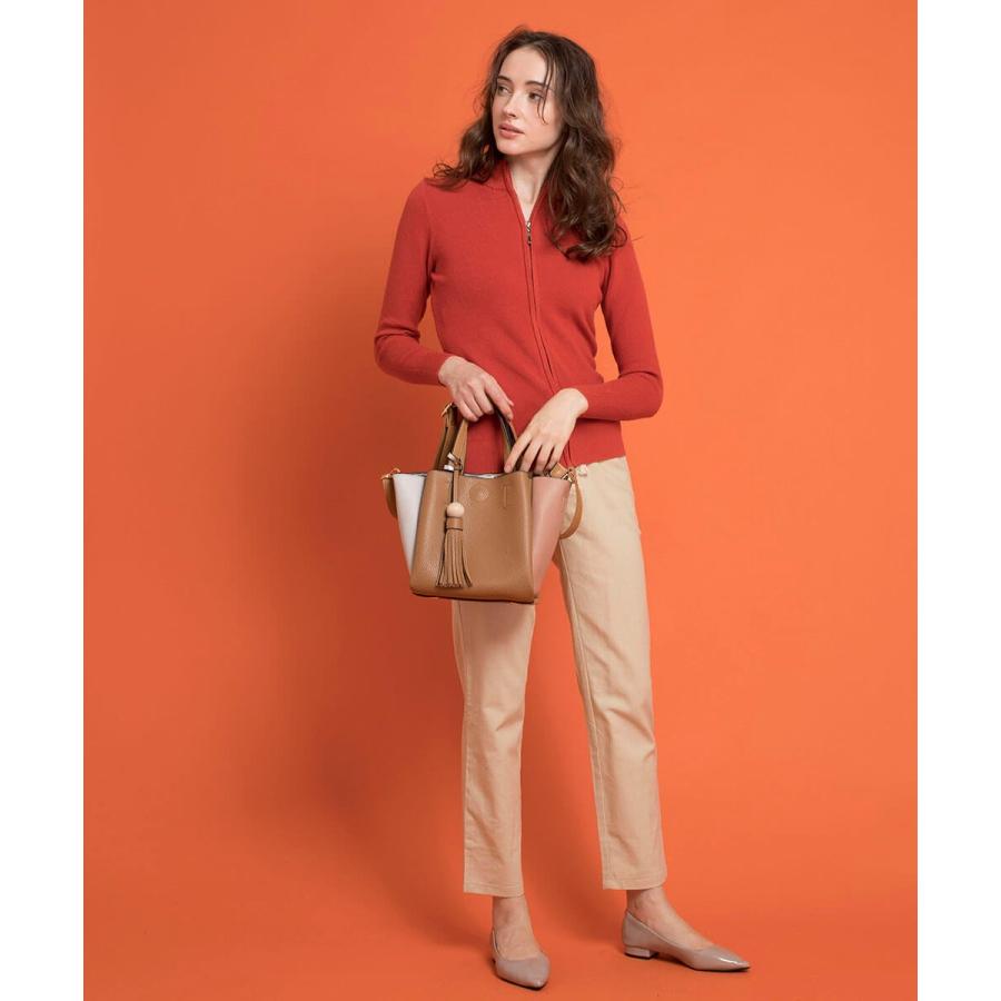 【お得なOUTLET★ITEM】ハイネックニットジップアップジャージ ニット レディース ジップアップ ジャージ アウター ニットアウター ニット カーディガン |  | 06