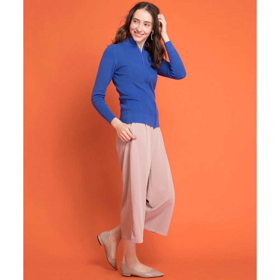 【お得なOUTLET★ITEM】ハイネックニットジップアップジャージ ニット レディース ジップアップ ジャージ アウター ニットアウター ニット カーディガン |  | 07