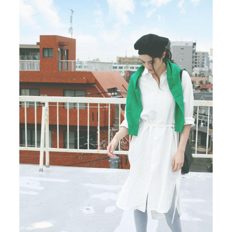 シャツワンピース テンセル シャツ ワンピース シンプル ロングシャツ 通勤 |  | 05