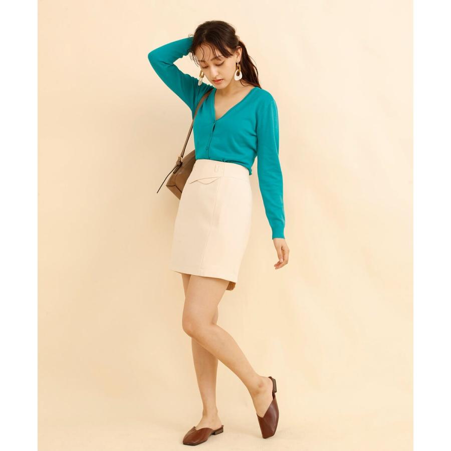 タイトスカート ペプラム 春 スプリング 春服 ひざ丈 ウエストペプラムタイトスカート 仕事 職場 通勤 デート |  | 04
