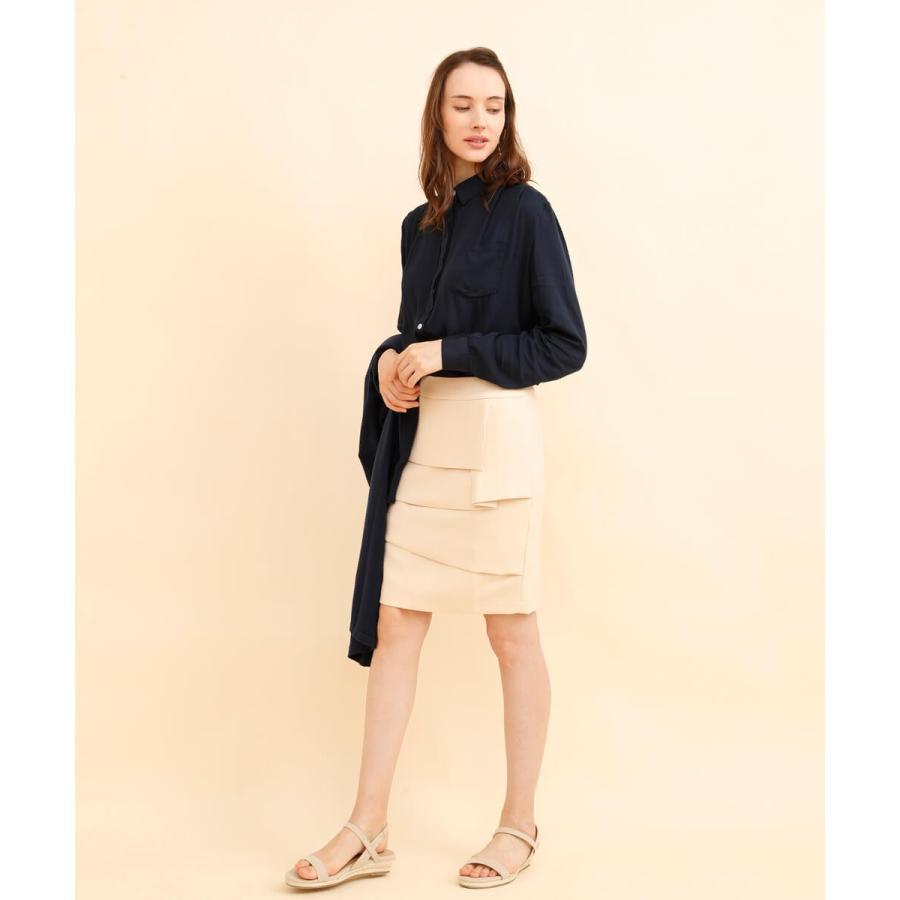 スカート タイトスカート タイト ペプラム ひざ丈 ティアード ぺプラムタイトスカート |  | 01