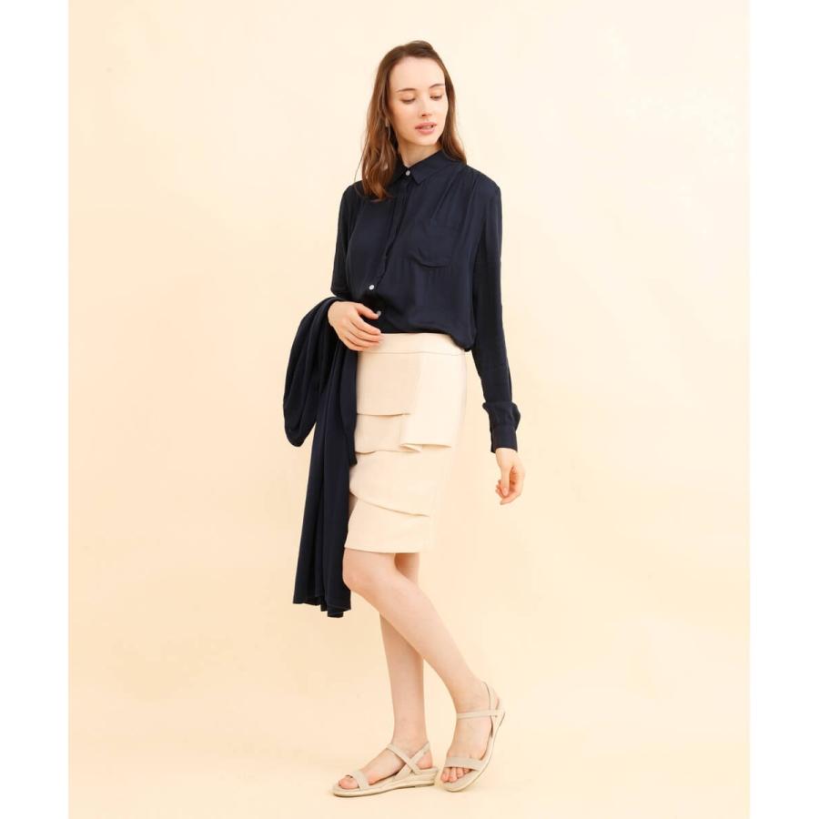 スカート タイトスカート タイト ペプラム ひざ丈 ティアード ぺプラムタイトスカート |  | 04