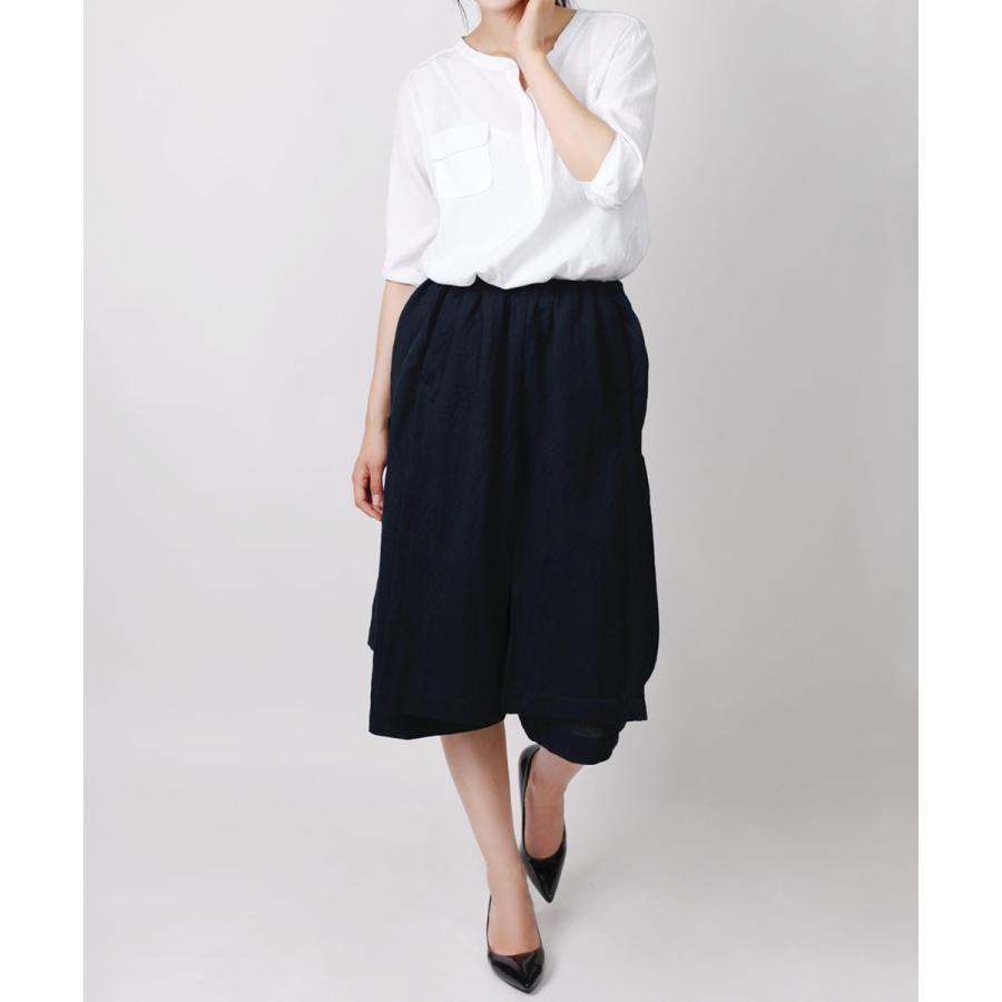 ワイドパンツ リネン レディース パンツ フレアパンツ ショートパンツ ミディアム丈 ガウチョ |  | 01