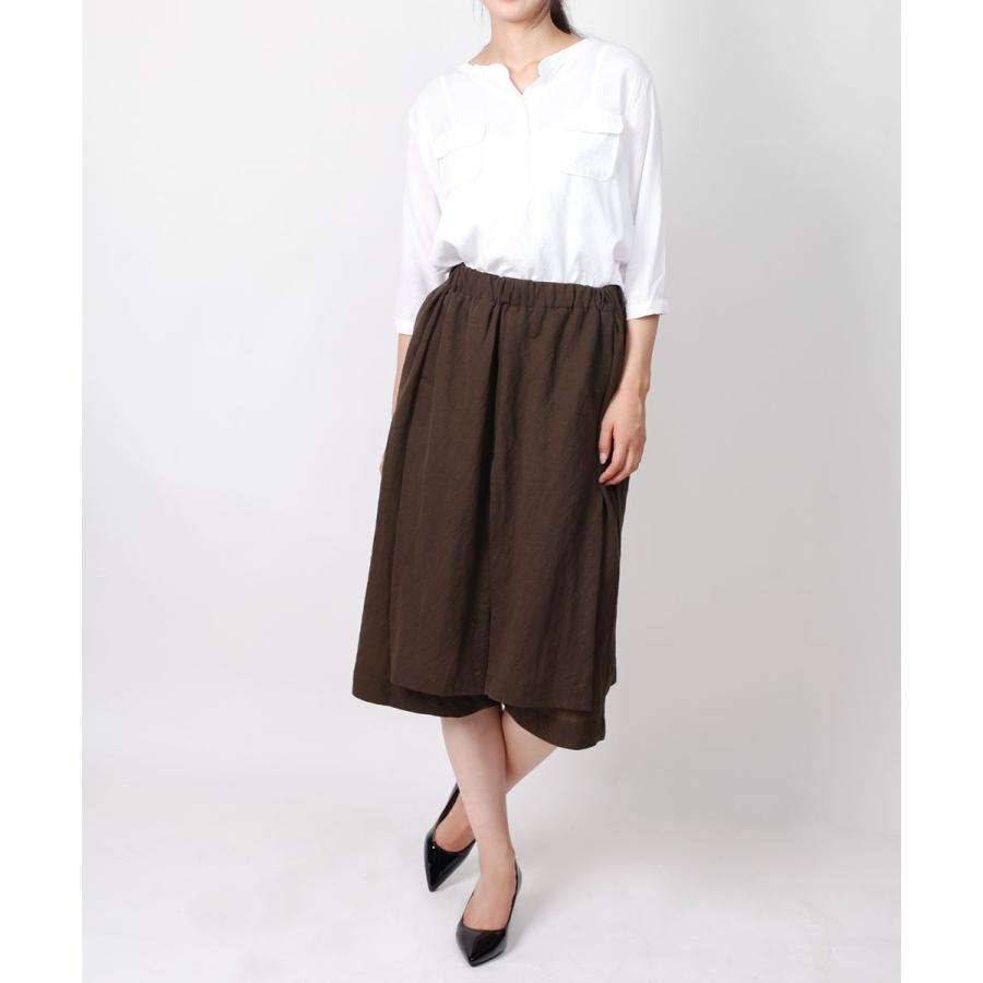 ワイドパンツ リネン レディース パンツ フレアパンツ ショートパンツ ミディアム丈 ガウチョ |  | 03