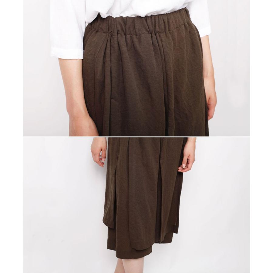 ワイドパンツ リネン レディース パンツ フレアパンツ ショートパンツ ミディアム丈 ガウチョ |  | 07