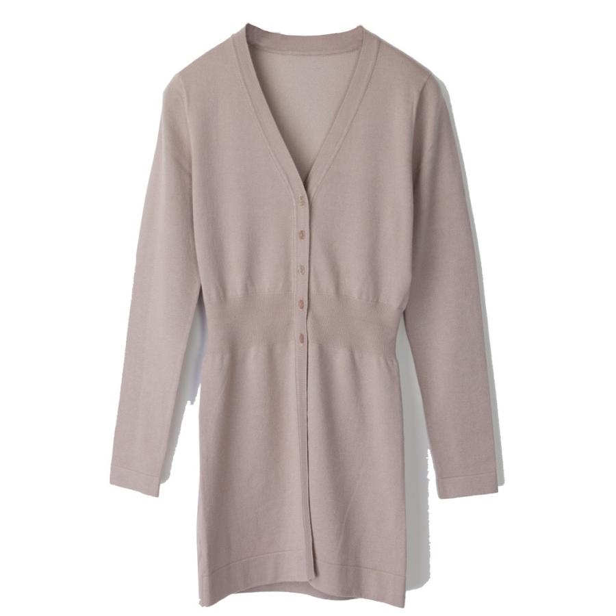 カーディガン ニット ウエストリブニットロングカーディガン |  | 01