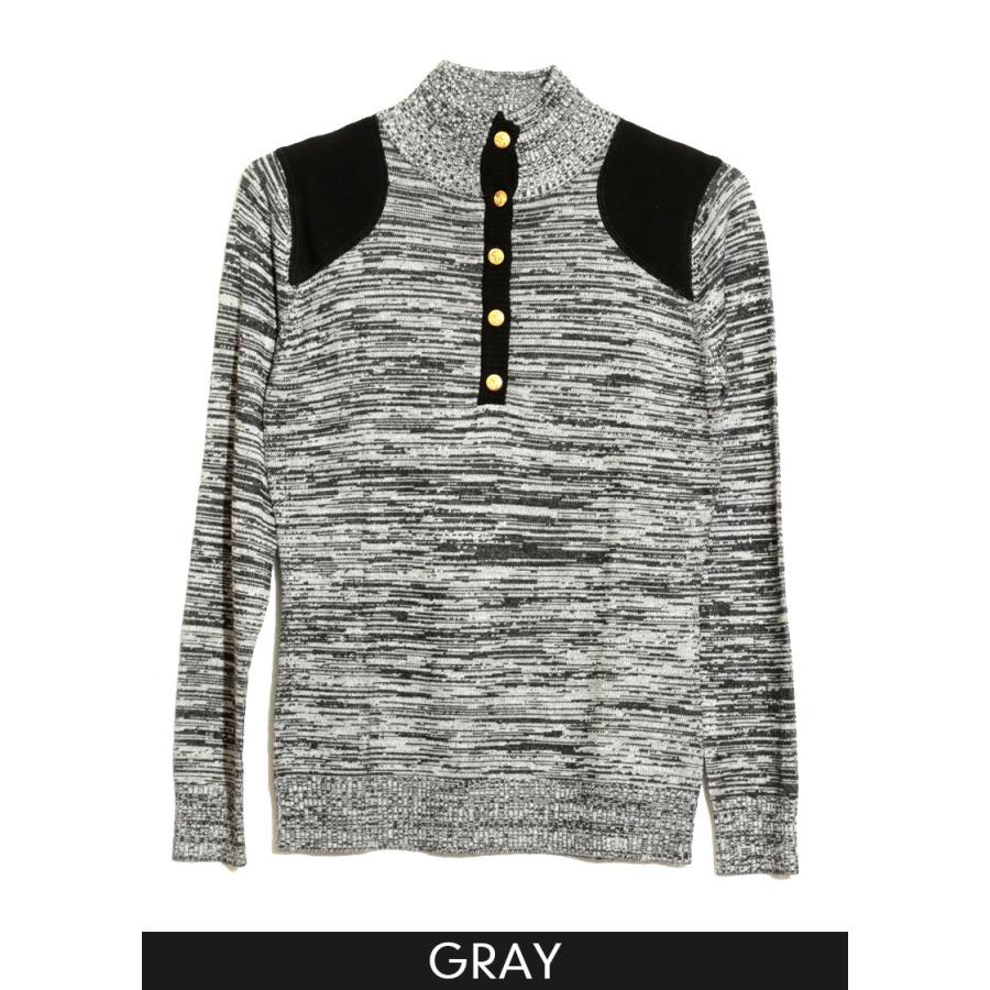 ニット トップス ハイネック メランジニットハイネックトップ　ポイント消化 |  | 01