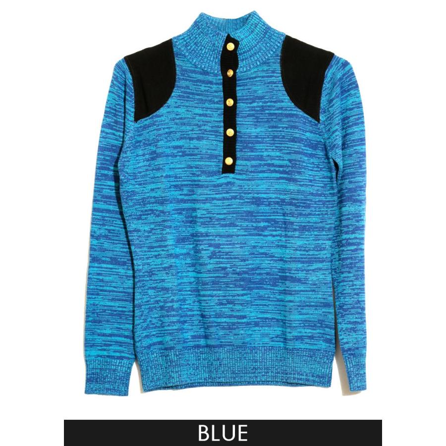 ニット トップス ハイネック メランジニットハイネックトップ　ポイント消化 |  | 02