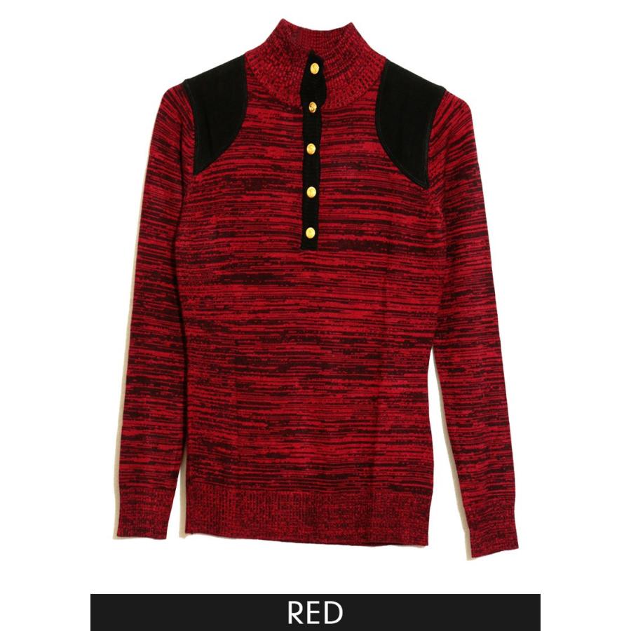 ニット トップス ハイネック メランジニットハイネックトップ　ポイント消化 |  | 03