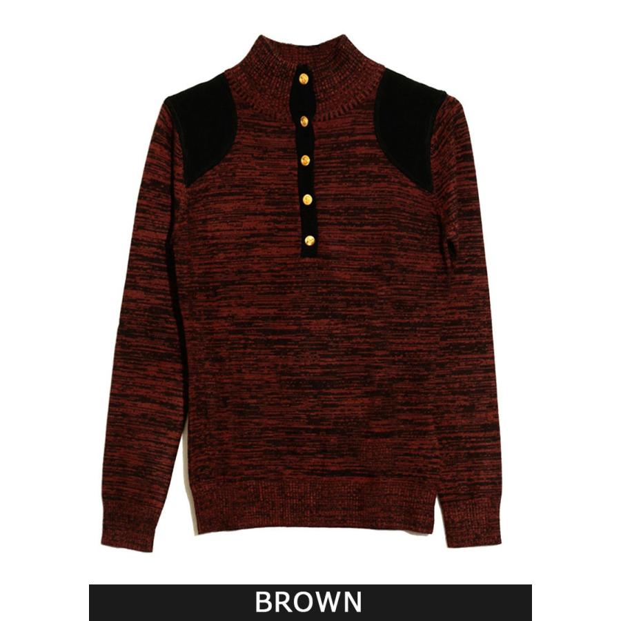 ニット トップス ハイネック メランジニットハイネックトップ　ポイント消化 |  | 04