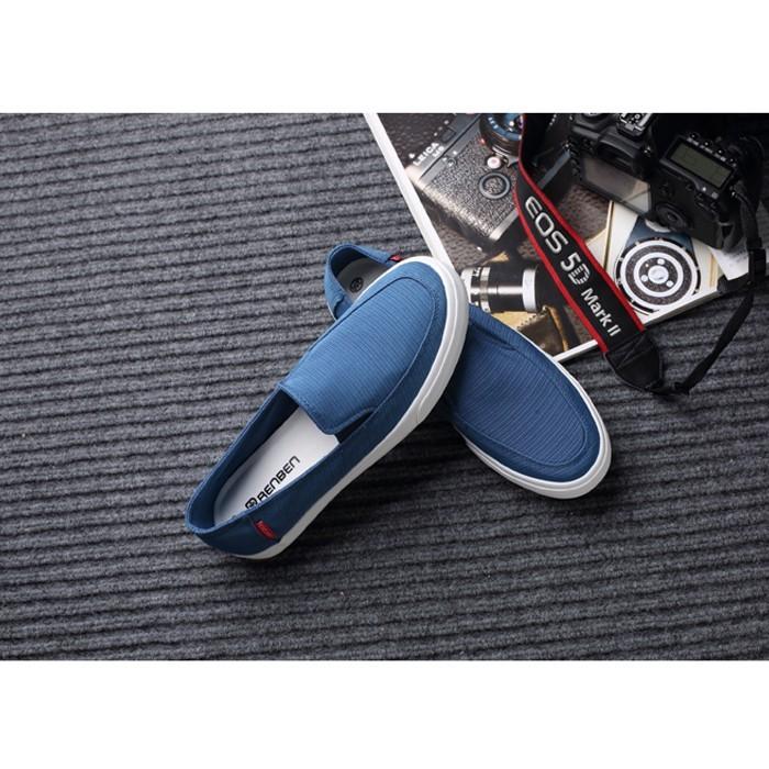 ドビーボーダースリッポン スニーカー メンズ スリッポン 靴 シューズ |  | 01