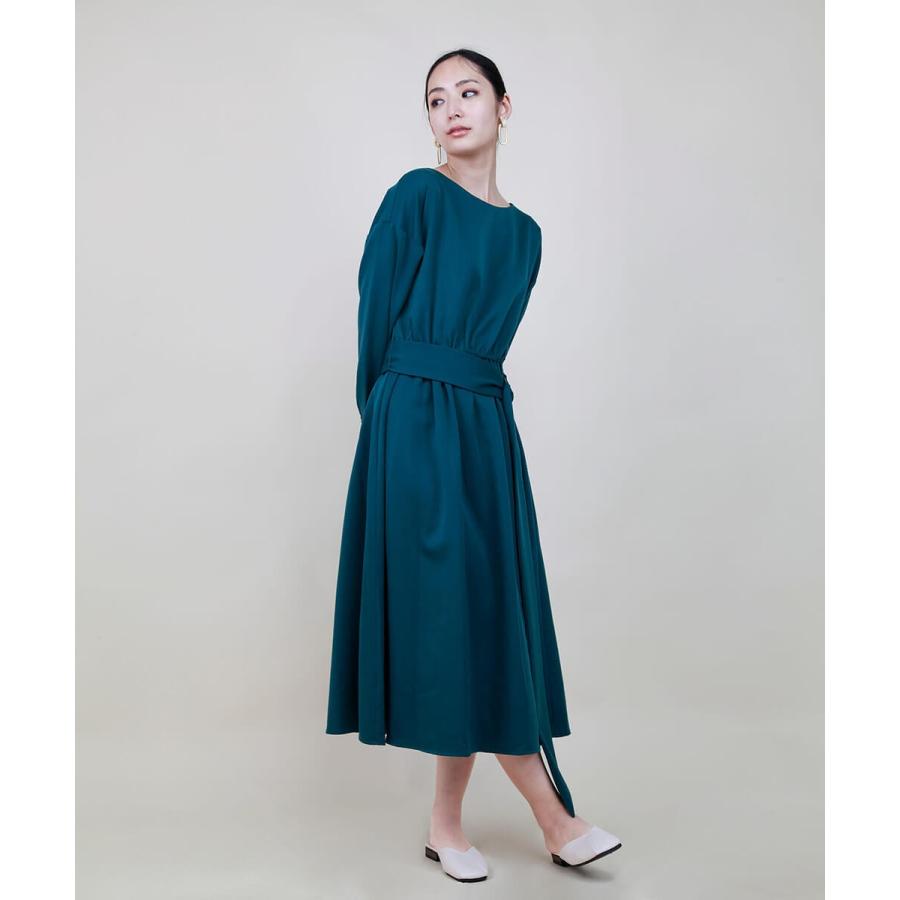 別ベルト付きロングワンピース ワンピース 秋 冬 春 ベルト Aライン フレアワンピース  シンプル ベーシック 綺麗め 【aimoha】 |  | 10
