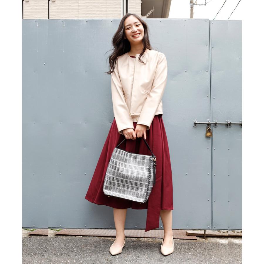 別ベルト付きロングワンピース ワンピース 秋 冬 春 ベルト Aライン フレアワンピース  シンプル ベーシック 綺麗め 【aimoha】 |  | 08