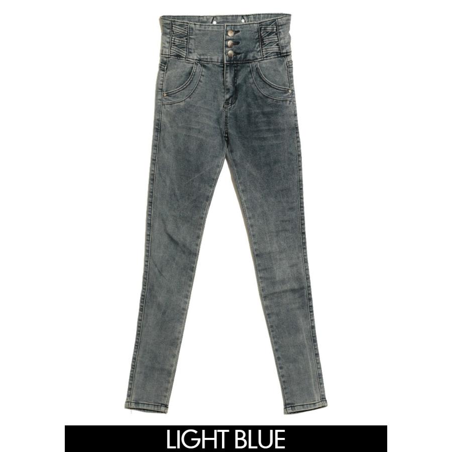 パンツ スキニー デニム ウォッシュデニム3ボタンスキニーパンツ |  | 01