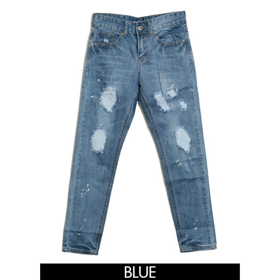 デニム パンツ ダメージデニム9分丈パンツ |  | 02