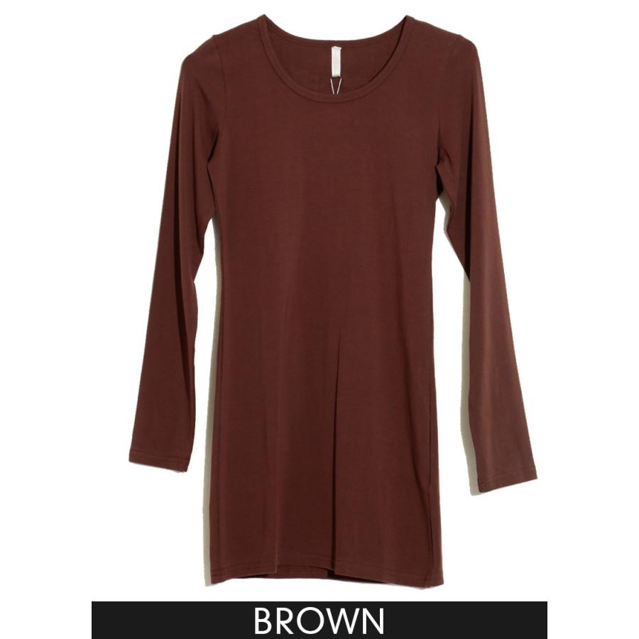 トップス チュニック 無地 Uネックカットソーチュニック |  | 04