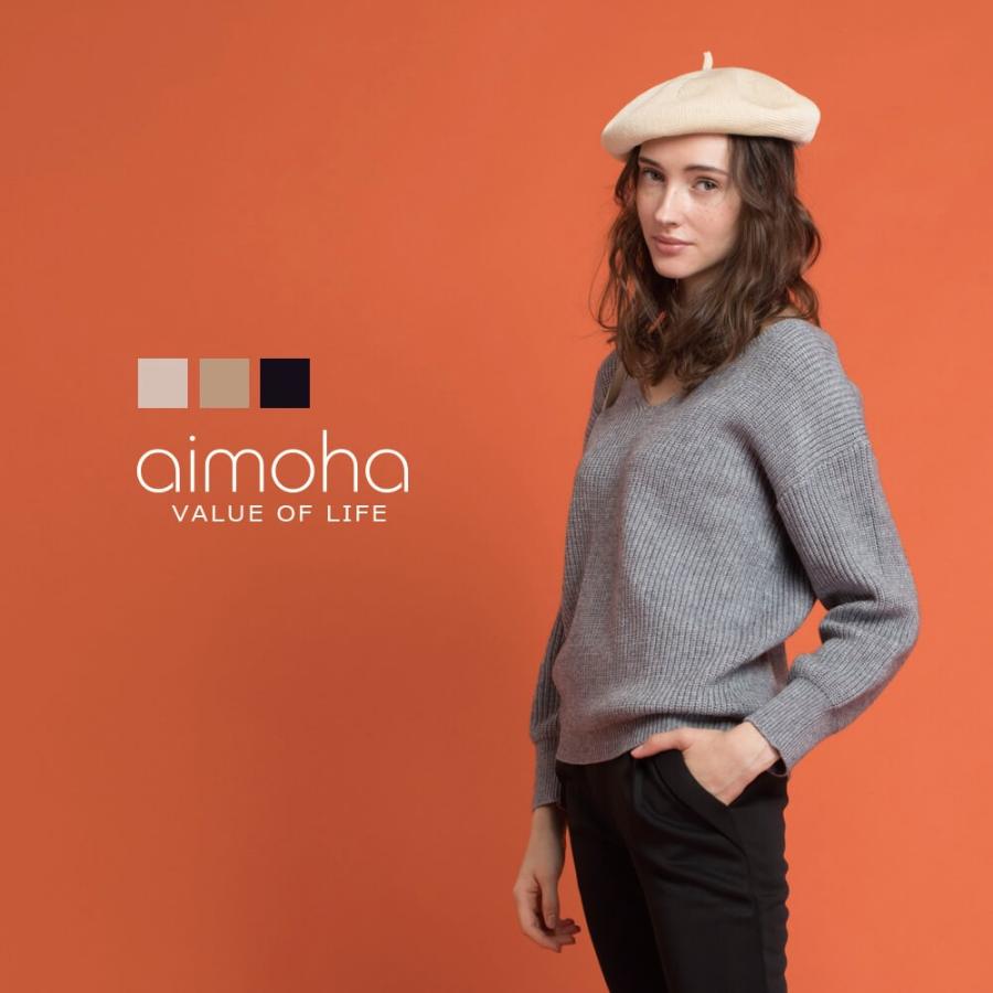 Vネックニット ニット レディース 抜け襟vネックニット 長袖 セーター トップス Vネック ベーシック 大人 春 秋 Ai 8057 Aimoha アイモハ Yahoo 店 通販 Yahoo ショッピング