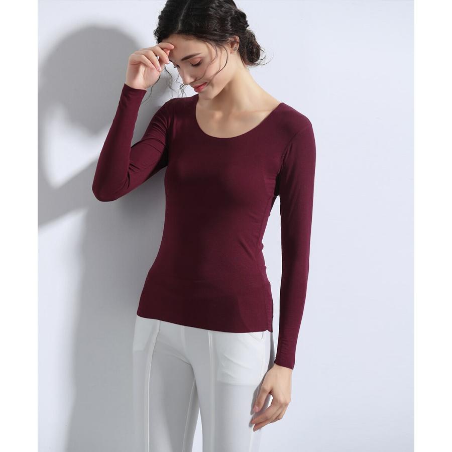シームレスインナー Cool インナー レディース U型teeシャツ Tシャツ 通気 吸湿 シームレス ロングスリーブ 長袖 薄手 トップス Air Cool Always Alwa0131a Aimoha アイモハ Yahoo 店 通販 Yahoo ショッピング