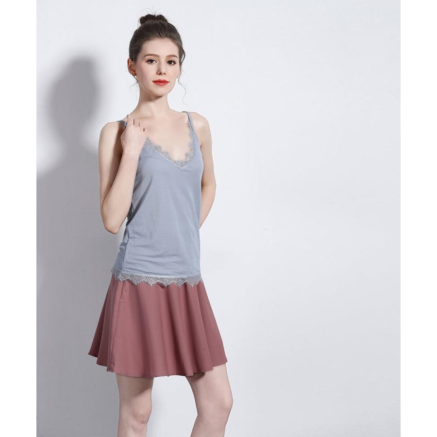 インナー キャミソール キャミ ヨモギ 天然植物 防臭 抗菌 虫を寄せ付けない 肌着 下着 レディースインナー 夏 トップス 【返品交換不可】 【ALWAYS】 |  | 15