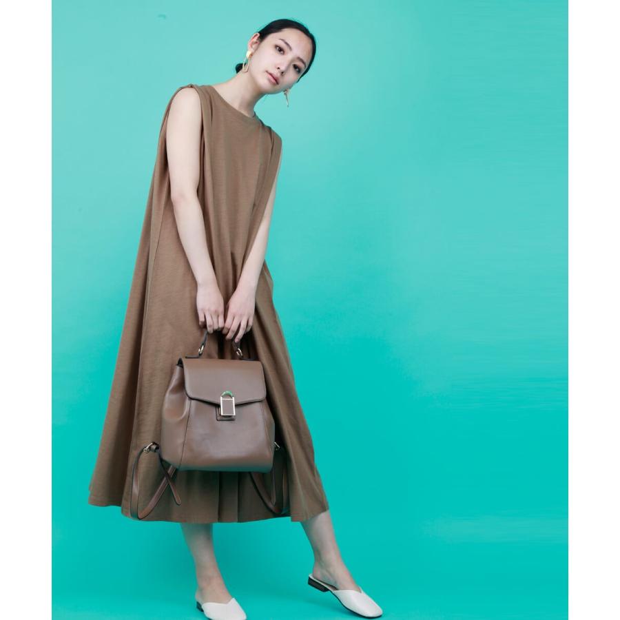 ノースリAラインワンピース ワンピース ロング レディース Tシャツ Aライン　ラフ　ゆったり　カジュアル　大人カジュアル　ノースリ 【BELL】 |  | 01