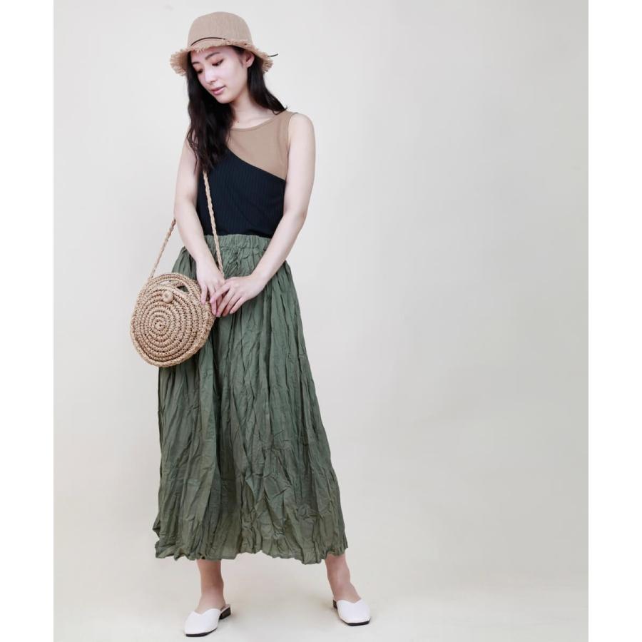 バイカラーノースリトップス タンクトップ レディース ワンショルダー バイカラー オシャレ 大人女性 大人カジュアル モード系 タンク ノースリ リブ 【BELL】 |  | 07