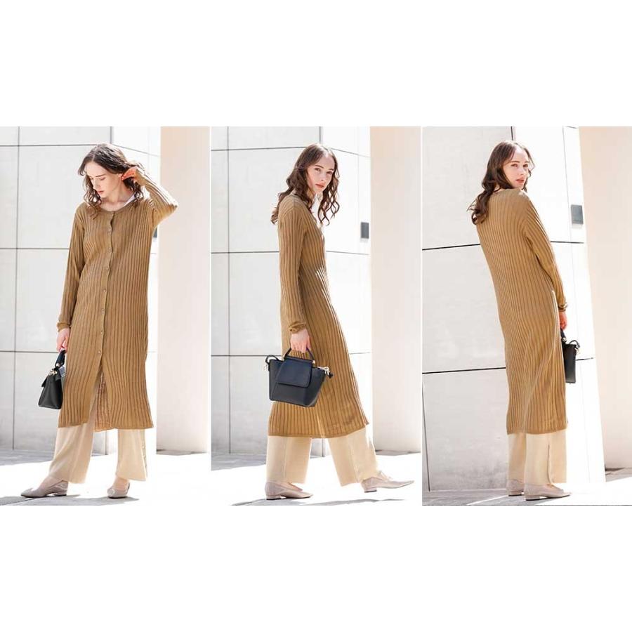 2WAYボタンロングカーディガン カーディガン ロング レディース ボタン ワンピース ワンピースカーディガン 2way 羽織り カーデ リブニット |  | 18