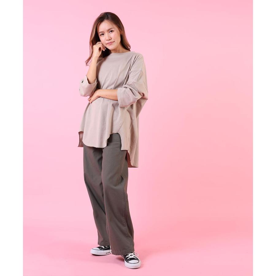 ゆたっりコットンロングTee プルオーバー レディース tシャツ 長袖 綿 ゆったり コットン ロングスリーブ トップス チュニック オーバーサイズ |  | 01