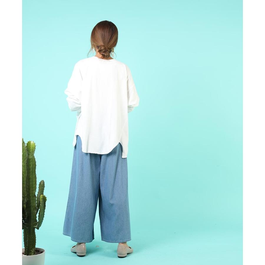 ゆたっりコットンロングTee プルオーバー レディース tシャツ 長袖 綿 ゆったり コットン ロングスリーブ トップス チュニック オーバーサイズ |  | 10