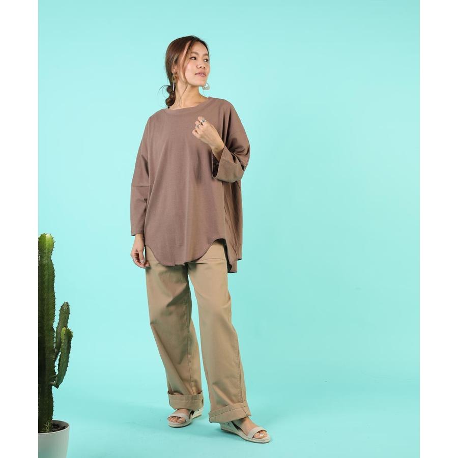 ゆたっりコットンロングTee プルオーバー レディース tシャツ 長袖 綿 ゆったり コットン ロングスリーブ トップス チュニック オーバーサイズ |  | 12