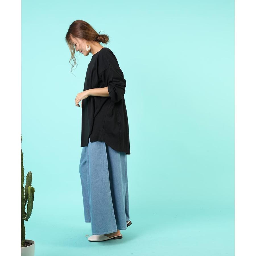 ゆたっりコットンロングTee プルオーバー レディース tシャツ 長袖 綿 ゆったり コットン ロングスリーブ トップス チュニック オーバーサイズ |  | 07