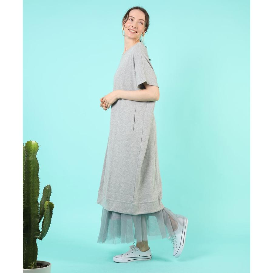 ゆったりワッフルワンピース ワッフル ワンピース 春夏 ゆったり 半袖 tシャツワンピース ロング カジュアル 綿 コットン カットソー 春ワンピ 【BELL】 |  | 13