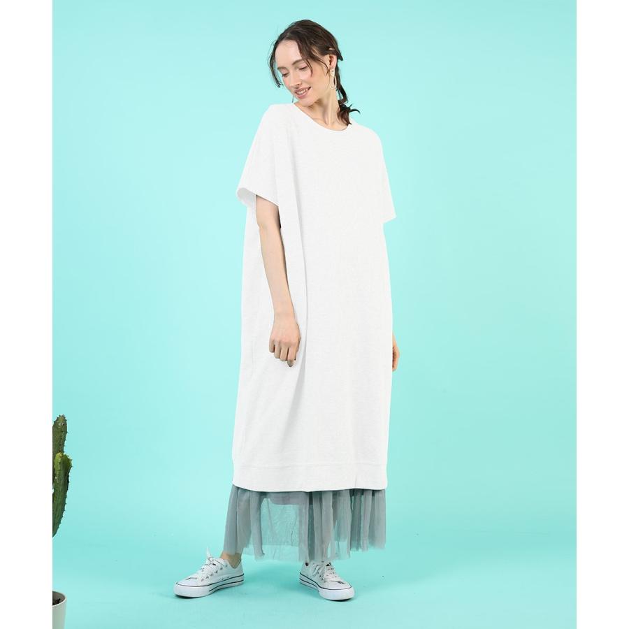 ゆったりワッフルワンピース ワッフル ワンピース 春夏 ゆったり 半袖 tシャツワンピース ロング カジュアル 綿 コットン カットソー 春ワンピ 【BELL】 |  | 14