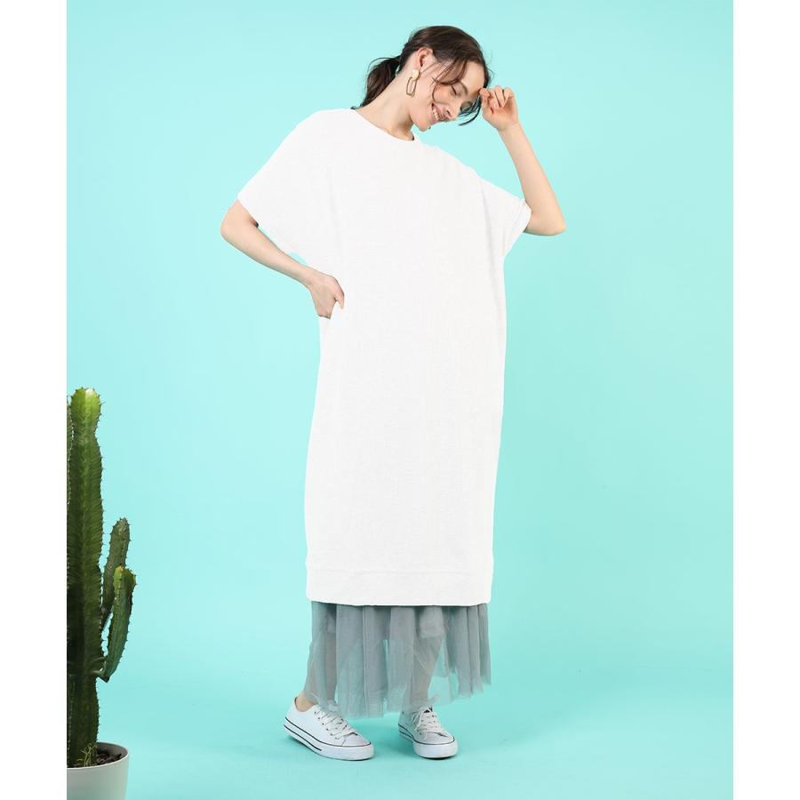 ゆったりワッフルワンピース ワッフル ワンピース 春夏 ゆったり 半袖 tシャツワンピース ロング カジュアル 綿 コットン カットソー 春ワンピ 【BELL】 |  | 15