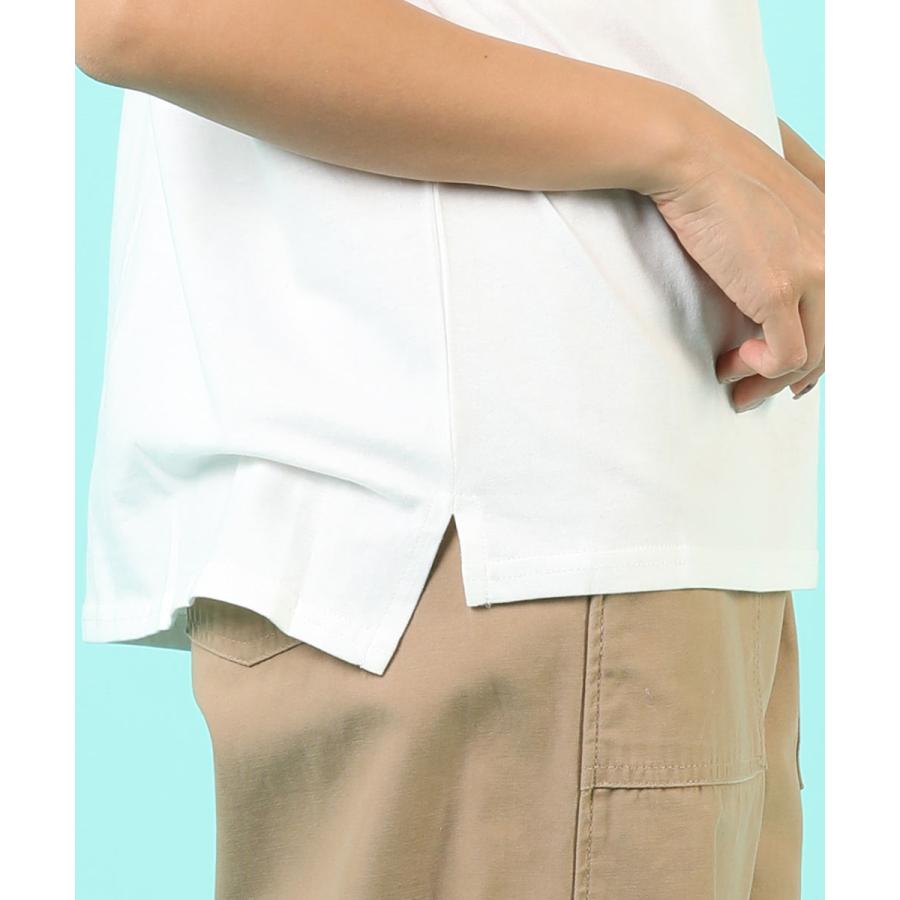 tシャツ レディース 半袖 綿 レディース フレンチスリーブ カジュアル 二の腕カバー フレンチ袖 トップス 無地 カットソー 春 夏 【BELL】 |  | 14