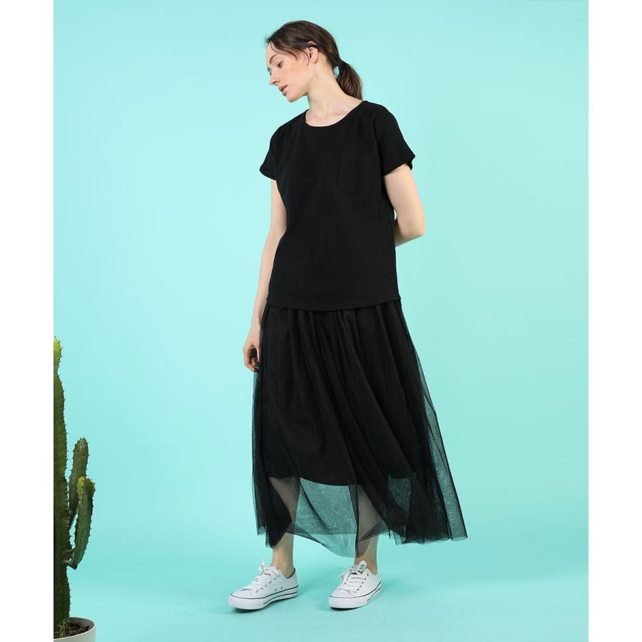 tシャツ レディース 半袖 綿 レディース フレンチスリーブ カジュアル 二の腕カバー フレンチ袖 トップス 無地 カットソー 春 夏 【BELL】 |  | 04