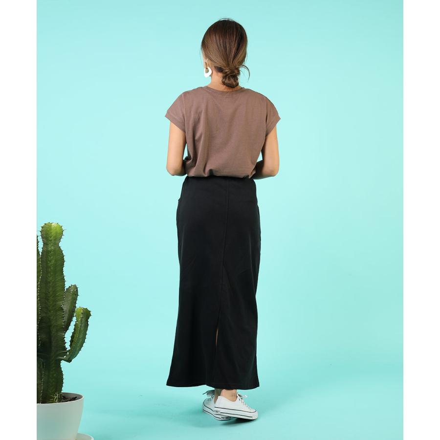 tシャツ レディース 半袖 綿 レディース フレンチスリーブ カジュアル 二の腕カバー フレンチ袖 トップス 無地 カットソー 春 夏 【BELL】 |  | 07