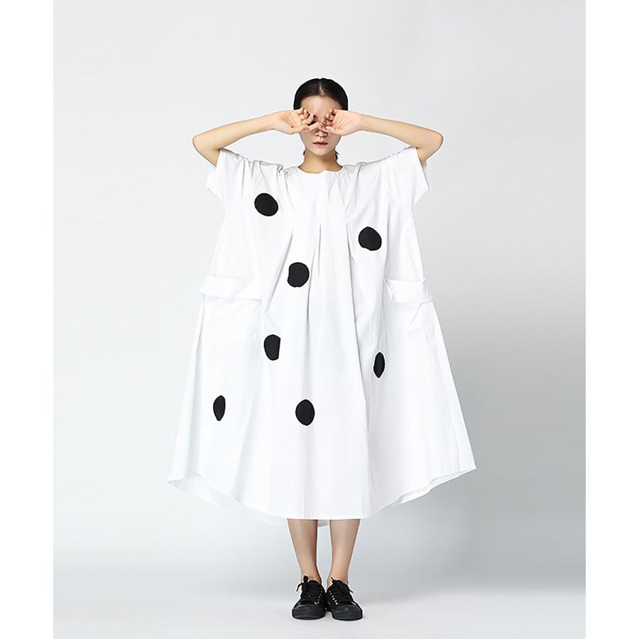 ボックスワンピース×C yards ワンピース レディース デザイン ロングワンピース レディース フレア ドット【C yards】 |  | 02