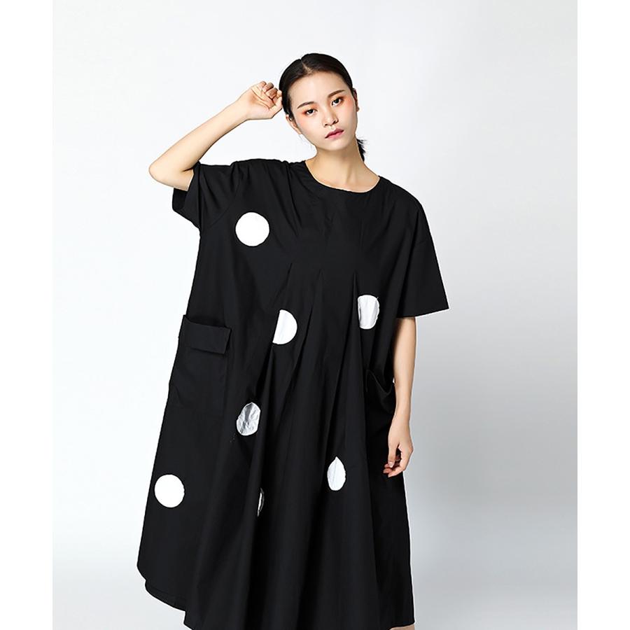 ボックスワンピース×C yards ワンピース レディース デザイン ロングワンピース レディース フレア ドット【C yards】 |  | 04