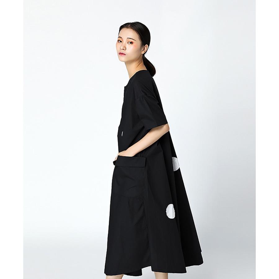 ボックスワンピース×C yards ワンピース レディース デザイン ロングワンピース レディース フレア ドット【C yards】 |  | 06