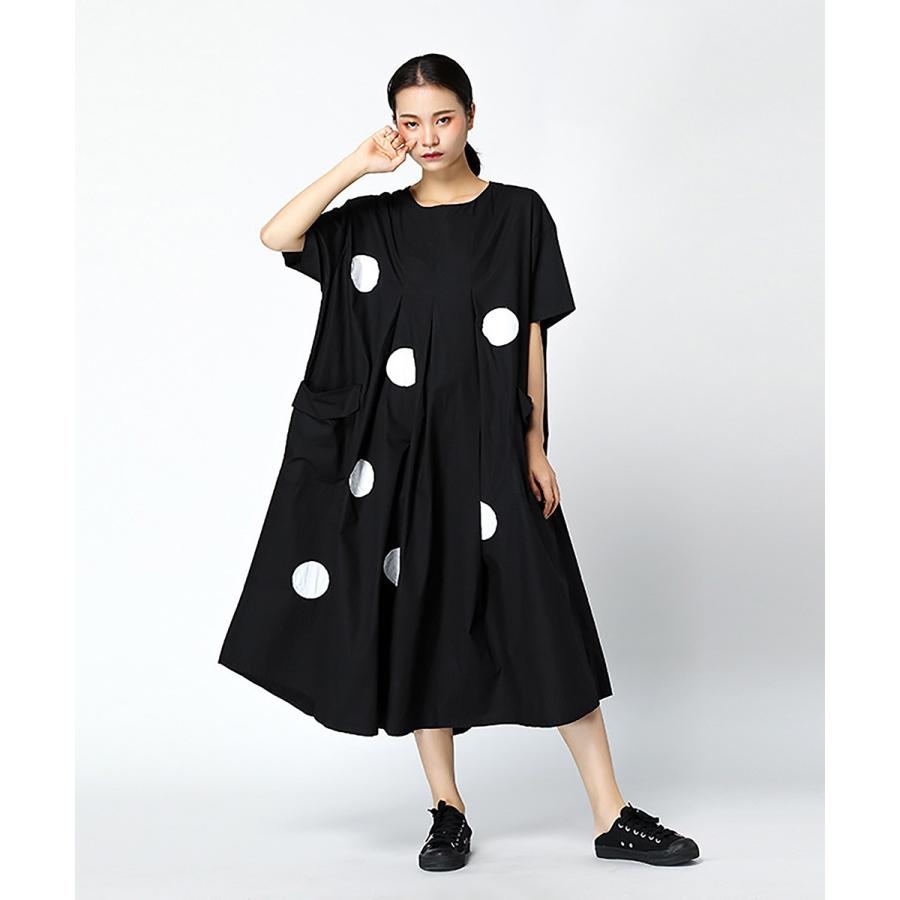ボックスワンピース×C yards ワンピース レディース デザイン ロングワンピース レディース フレア ドット【C yards】 |  | 07