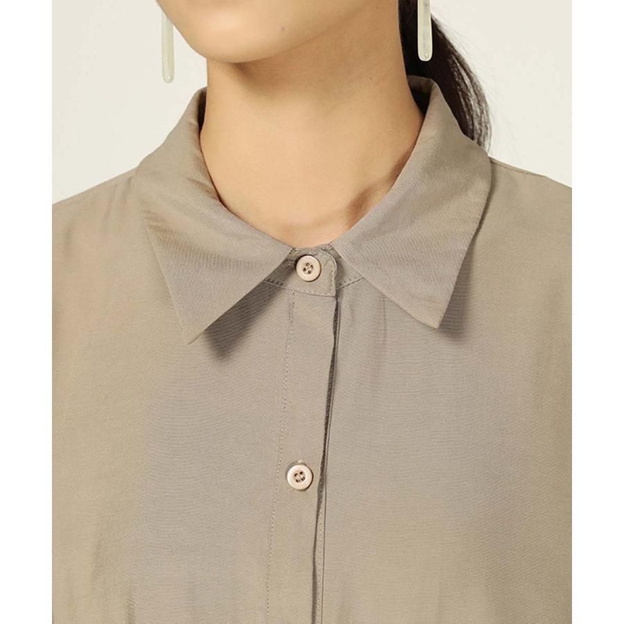 ロングワイシャツワンピース ポケット付き シャツワンピース レディース ロングシャツ 襟 フレア レイヤード感重ねワンピース モダンモード私服秋冬秋新作 Cyaa Aimoha アイモハ Yahoo 店 通販 Yahoo ショッピング