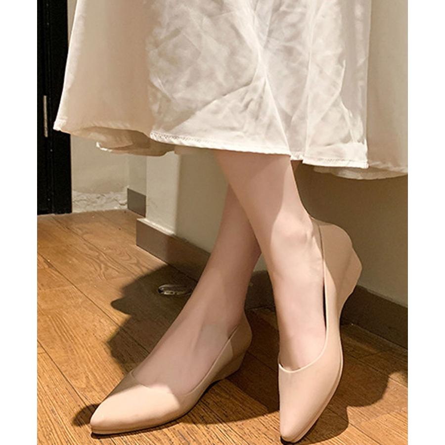 ウェッジヒールレインパンプス レインパンプス レディース レインシューズ ブラック ネイビー ベージュ 22 22.5 23 23.5 24  撥水 軽量 |  | 12