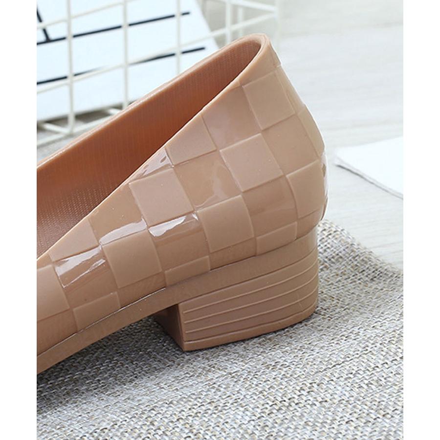 レインパンプス レディース ヒール 3cm レインシューズ パンプス レイン ブラック ブルー ベージュ 雨 22 22.5 23 23.5 24 撥水 軽量 |  | 12