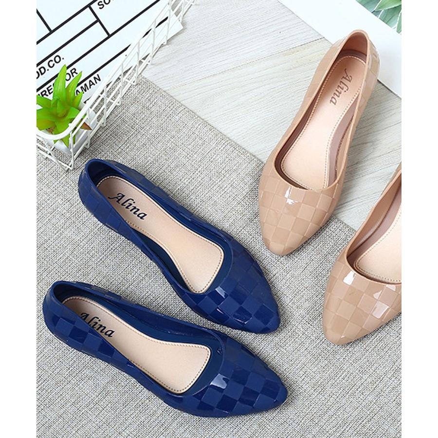 レインパンプス レディース ヒール 3cm レインシューズ パンプス レイン ブラック ブルー ベージュ 雨 22 22.5 23 23.5 24 撥水 軽量 |  | 08