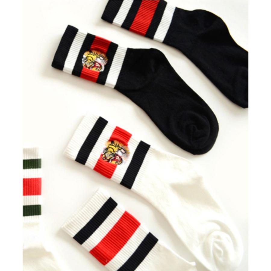 GUCCI トラ刺繍 ソックス L/XL 靴下 メンズ トラ 虎 タイガー 綿混 かっこいい シック ショート