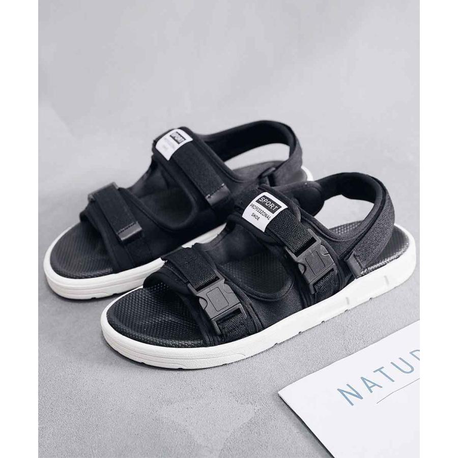 スポーツサンダル レディース 厚底 スポサン ウェッジソール 歩きやすい ピーチサンダル マジックテープ スポーツ サンダル ブラック レッド |  | 11